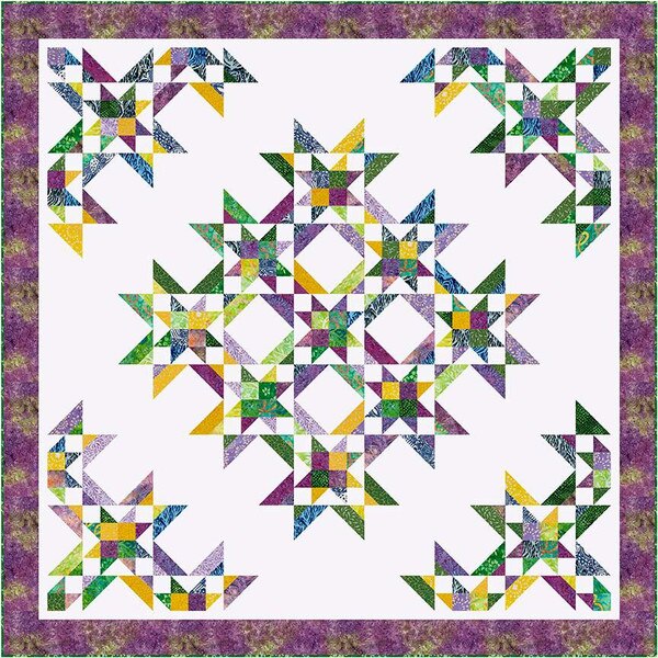 Cozy Quilt Designs Nine Sisters Quilt Pattern Riley Blake Designs